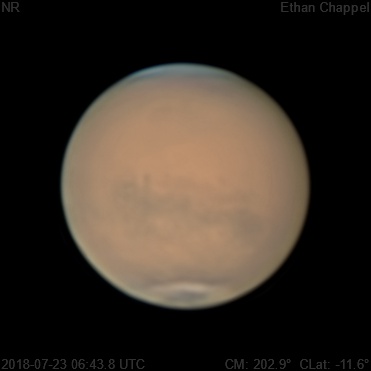 Mare Cimmerium is visible under the global dust storm.