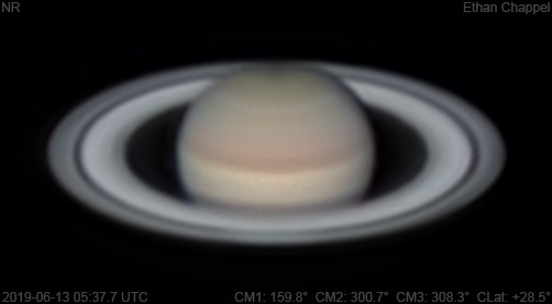After a good round of imaging with Jupiter, I wanted to see if Saturn would any good despite being only 24° high.