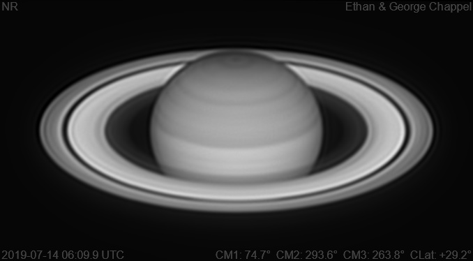 The clouds surrounding the core of the north polar hexagon are bright.